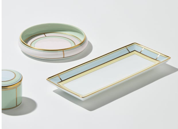 長方形プレート 28x12cm セレステ | GINORI 1735