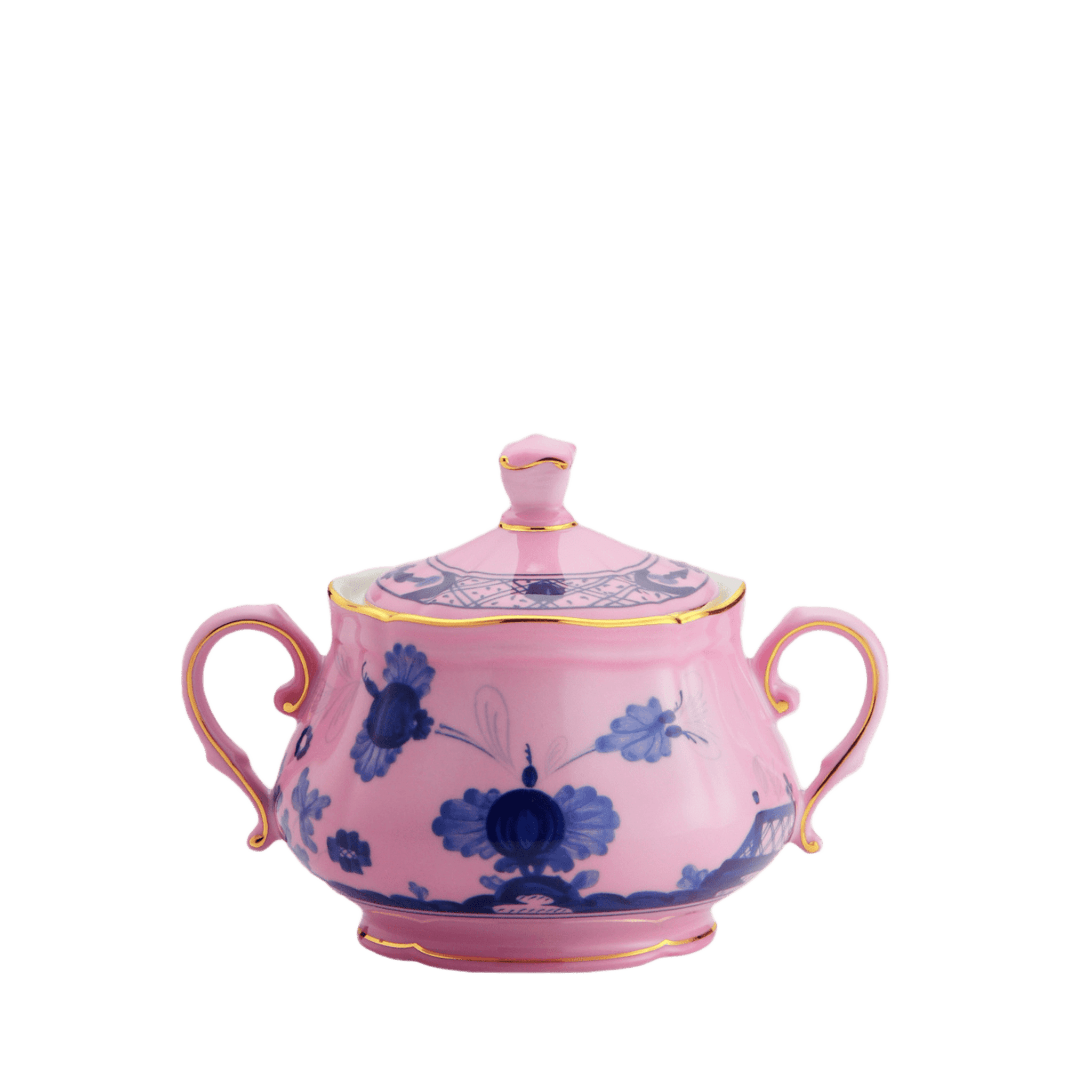 Azalea-pink porcelain sugar bowl | GINORI 1735