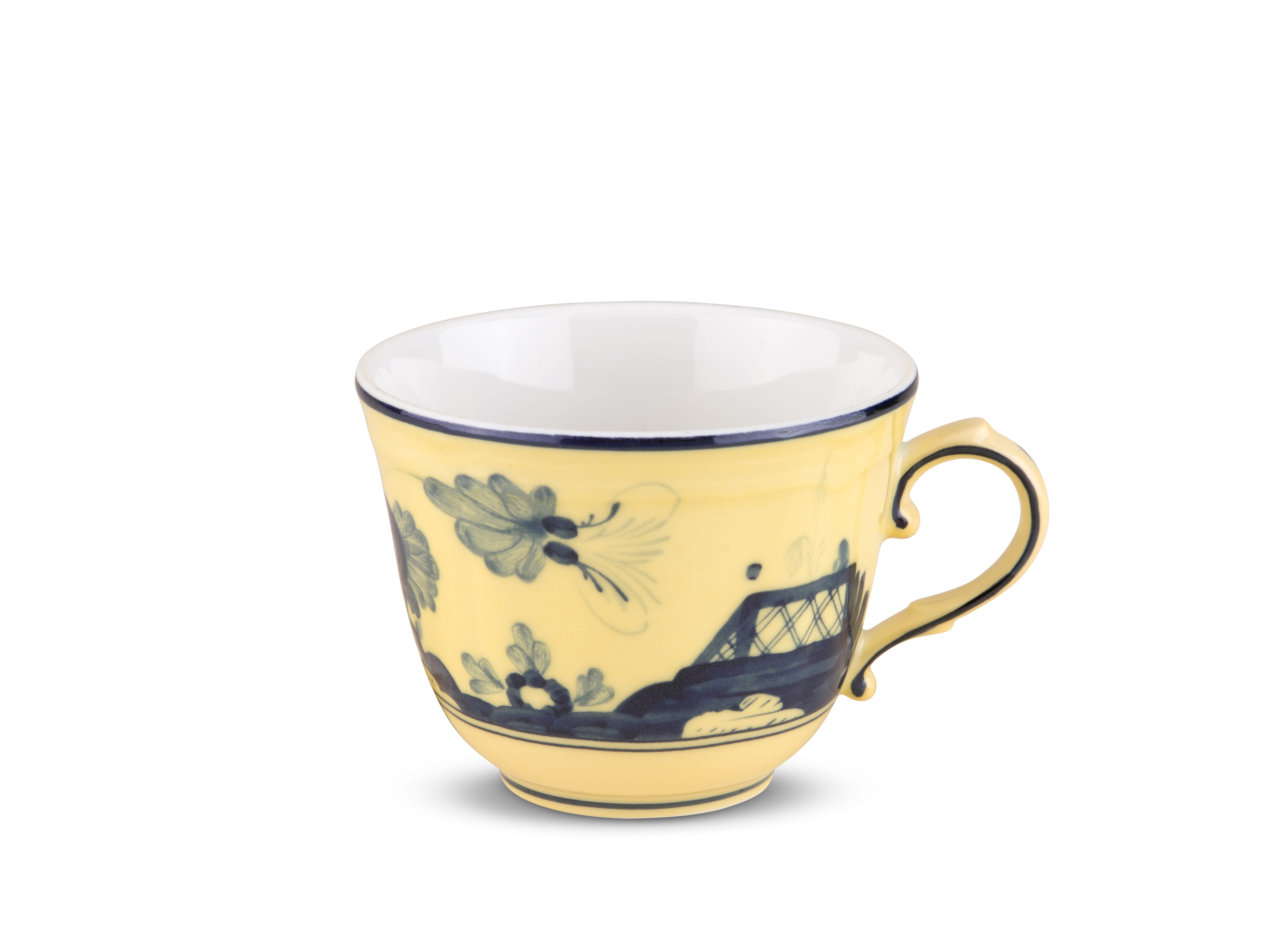 Citrine-yellow porcelain espresso cup | GINORI 1735