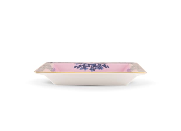 LARGE SQUARE CHANGE TRAY AZALEA Oriente Italiano-4