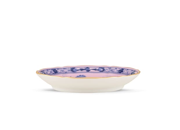 Azalea-pink porcelain coffee saucer | GINORI 1735
