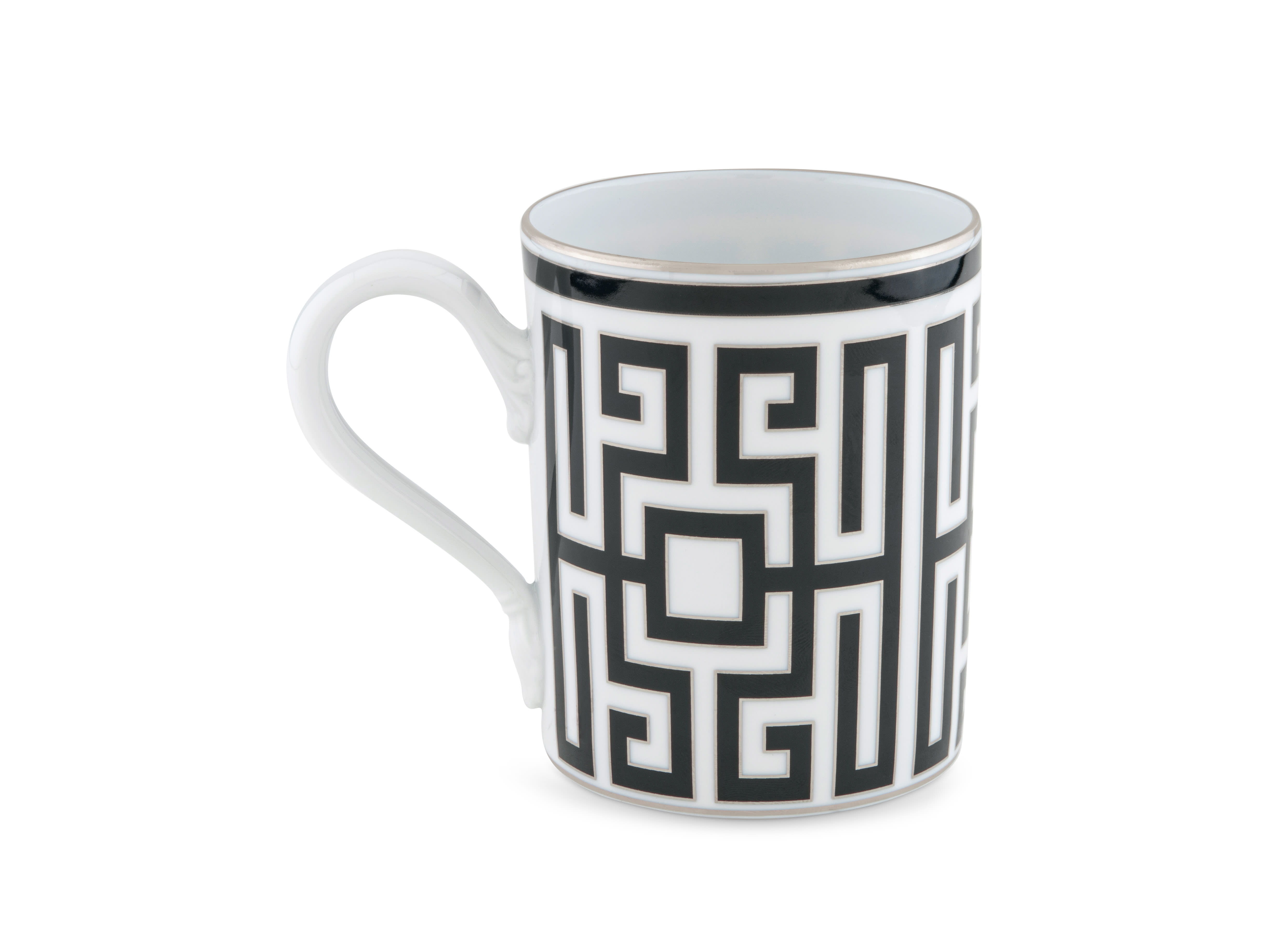 Richard Ginori 未使用　ムセオ　2枚19.5cm Black mug in porcelain | GINORI 1735