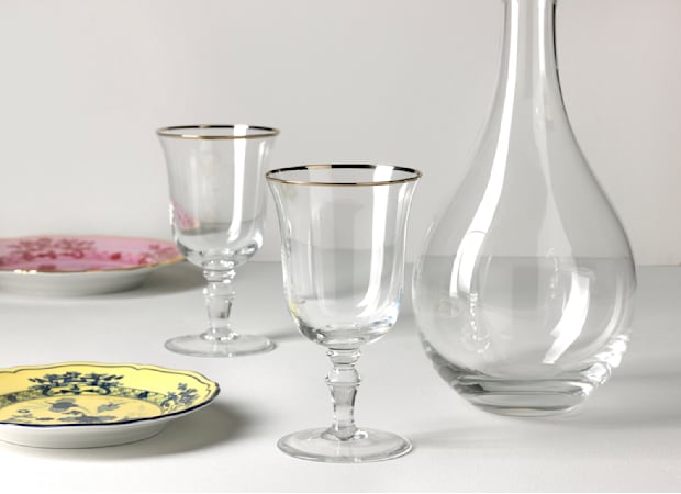WINE GOBLETS PLATINUM THREAD CRYSTALMedici-4