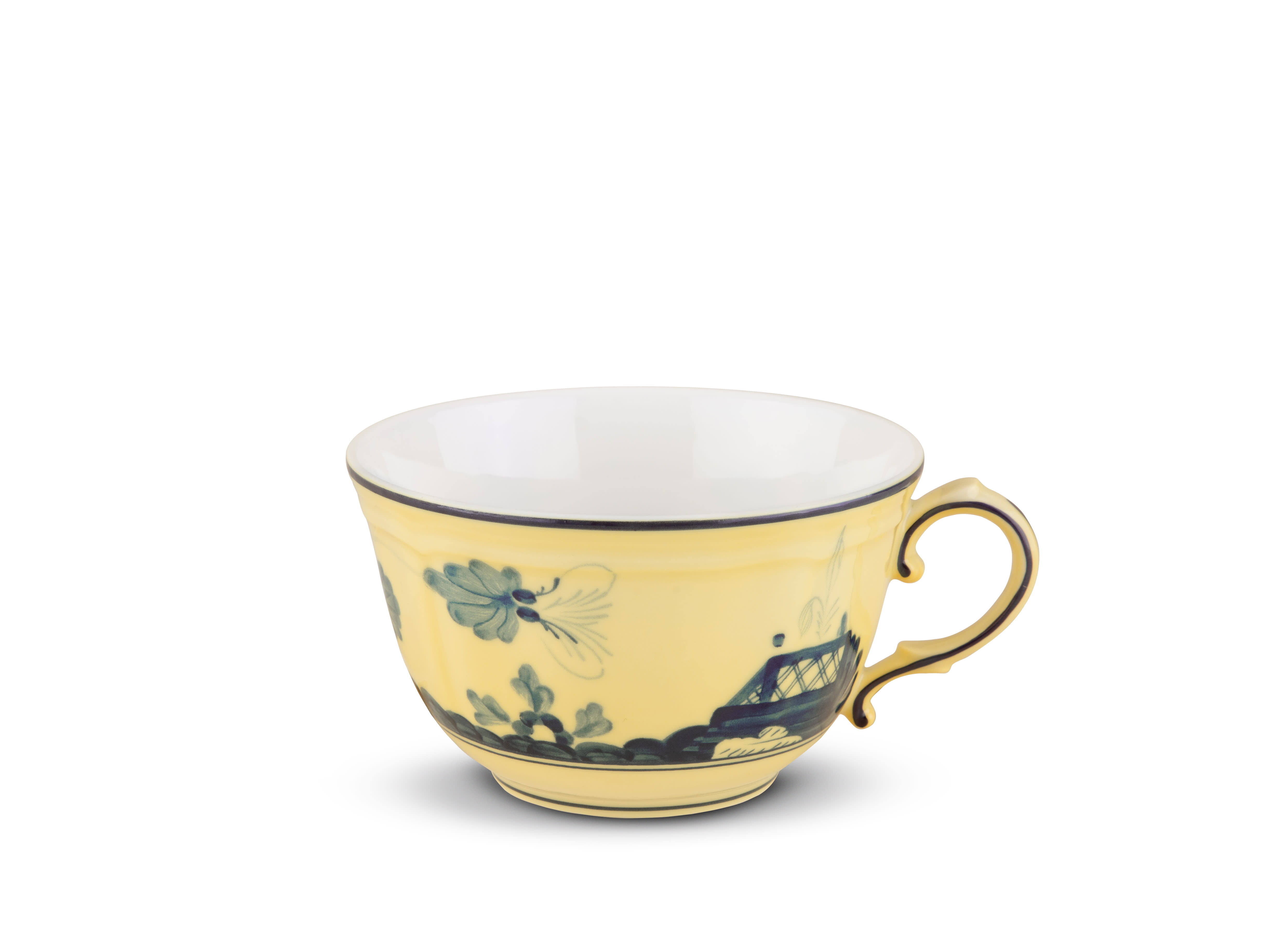 Citrine yellow tea cup in porcelain | GINORI 1735