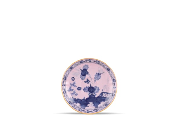 Azalea-pink porcelain coffee saucer | GINORI 1735