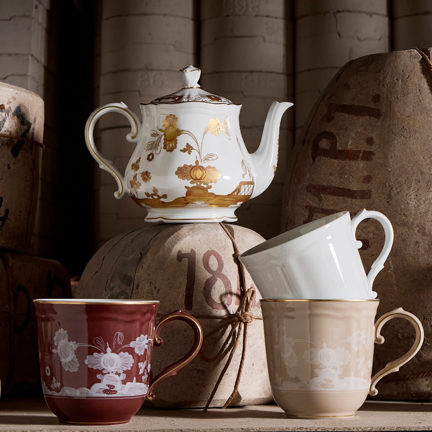 Tasses à thé et à café par Ginori 1735