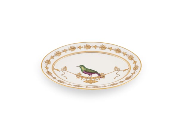 Merle Vert Oval Platter | Voliere | Ginori1735 | GINORI 1735