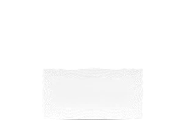 PLATEAU RECTANGULAIRE BLANC Vecchio Ginori-1
