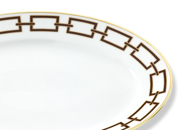 Oval platter - ebano | Catene | Ginori1735 | GINORI 1735