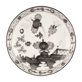 Citrine-yellow porcelain coffee saucer | GINORI 1735