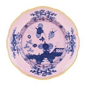 Malachite green dessert plate in porcelain | GINORI 1735 EU