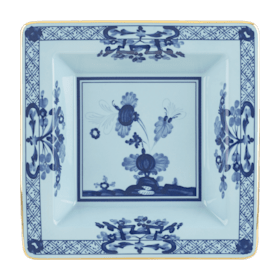 Azalea-pink square porcelain vide poche | GINORI 1735