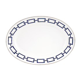 【新品】リチャード・ジノリ カテーネ　オーバルプラターとラウンドボックスセット 新品】リチャード・ジノリ カテーネ オーバルプラターとラウンド