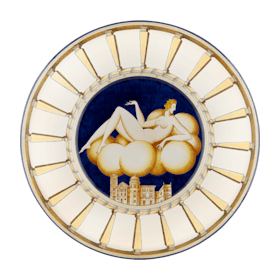 【超希少・限定】Gio Ponti × Richard Ginori プレート Isabella Le Mie Donne Plate - Blue | Gio Ponti | GINORI 1735
