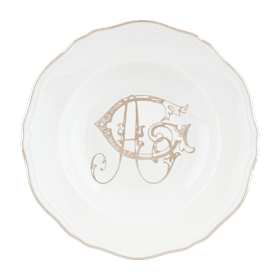 Set De 6 Assiettes Creuses Richard Ginori Granduca Coreana - 24 Cm - Porcelaine Italienne - Motif Floral Multicolore
