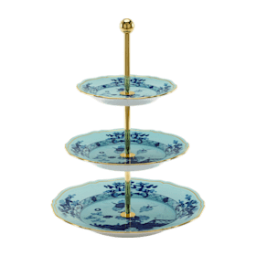 創業還元祭‼️【ギャラリー三益】祥瑞八ツ橋紋向附 3-TIER SERVING STAND | GINORI 1735