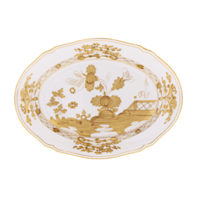 Malachite-green porcelain large oval platter | Ginori1735 | GINORI