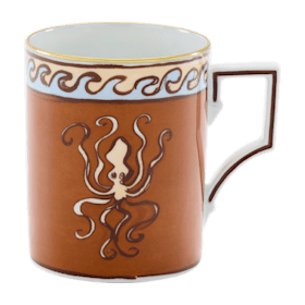 Sea blue mug in porcelain | GINORI 1735