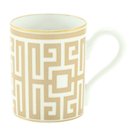 Scarlet Red Mug with Lid| Labirinto | GINORI 1735