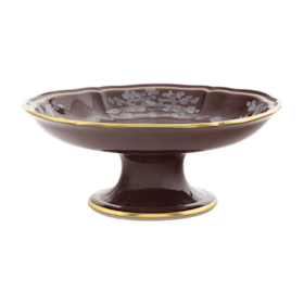 Malachite-green porcelain fruit holder | GINORI 1735