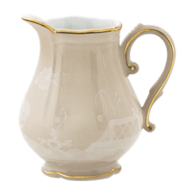 Azalea-pink porcelain milk pitcher | GINORI 1735