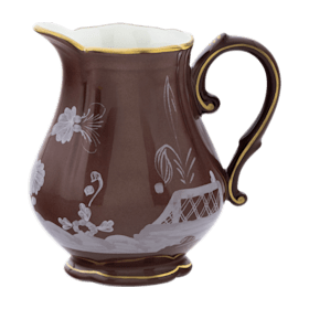 Azalea-pink porcelain milk pitcher | GINORI 1735
