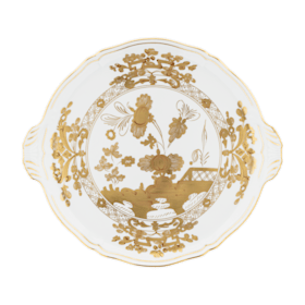 Azalea-pink porcelain cake plate | GINORI 1735