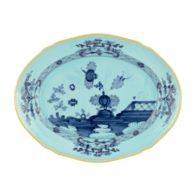 Richard Ginori オリエンテイタリアーノ17cm Iris-blue porcelain oval platter | Ginori1735 | GINORI 1735