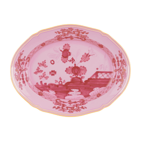 Iris-blue porcelain oval platter | Ginori1735 | GINORI 1735