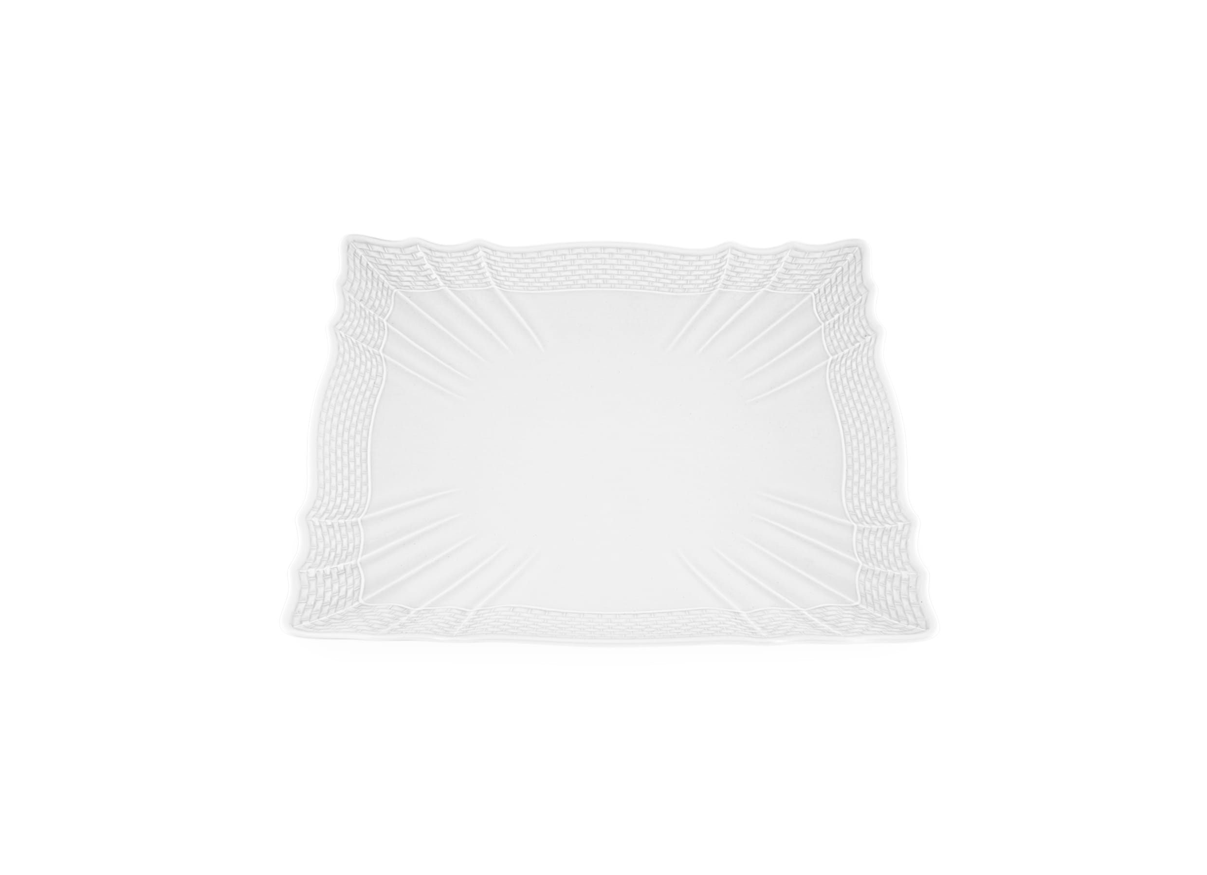 THE Vecchio Ginori `square plate´ Vecchio Ginori Square White Dessert Plate | GINORI 1735