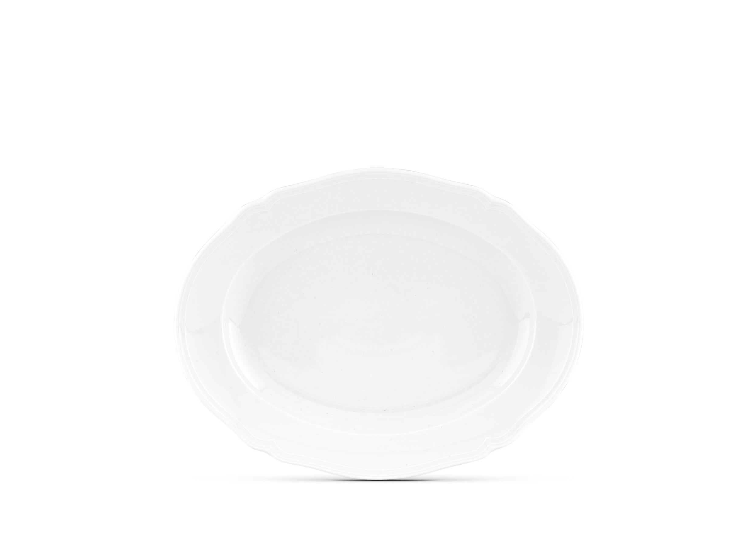 Ginori 1735 White Oval Platter | Antico Doccia