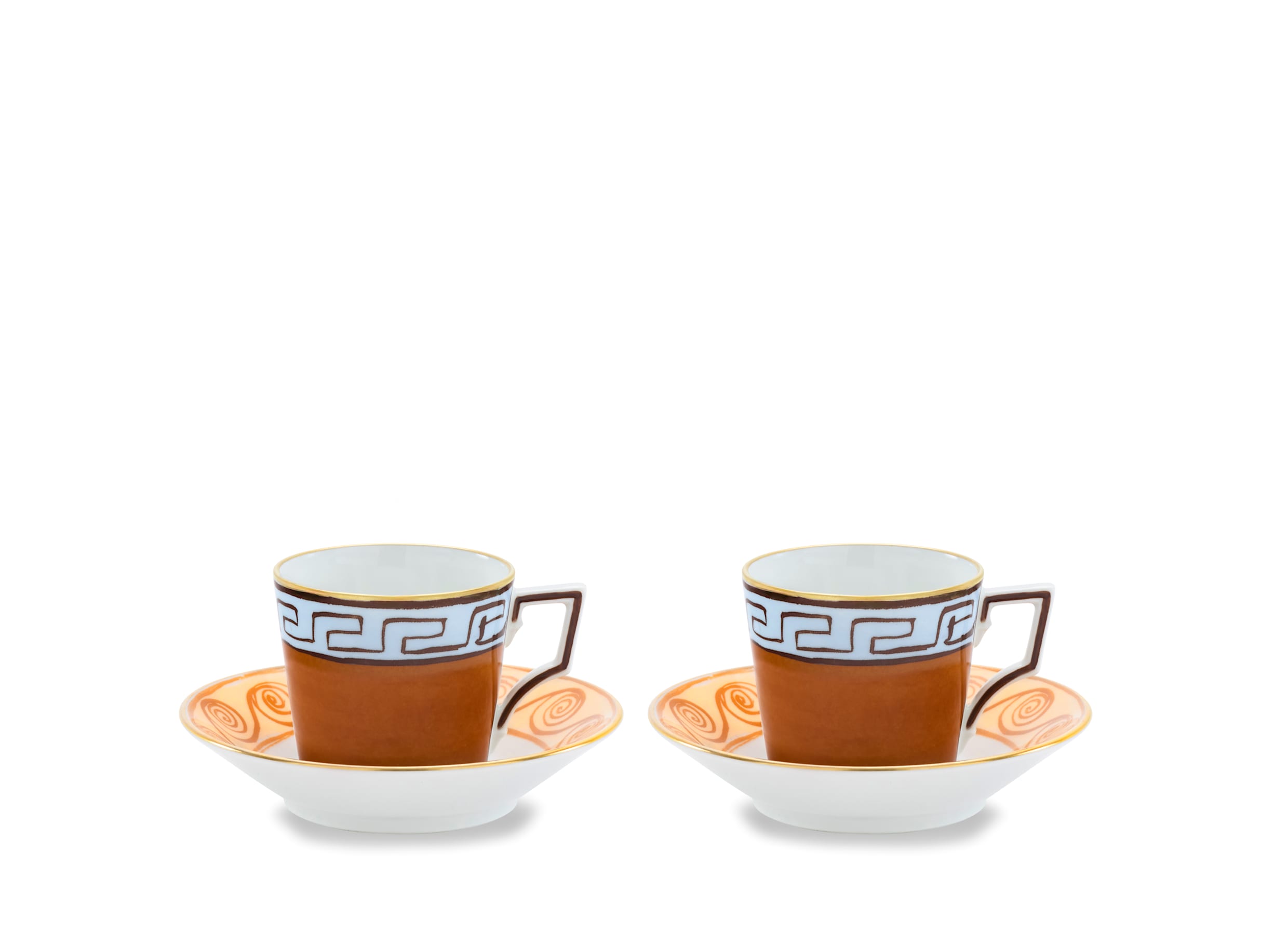 Coffee set for two Terracotta | Viaggio Di Nettuno